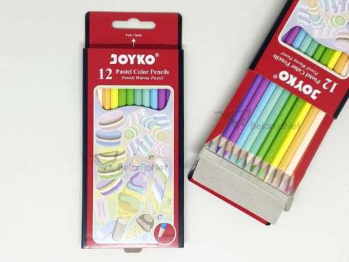 Pastel Color Pencils | Pensil Warna Joyko CP-125P 12 Warna Pastel