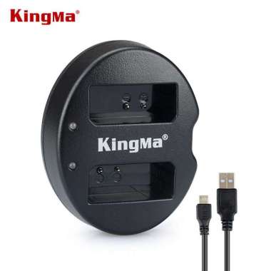 Charger Baterai 2 Slot Canon 1100D 1200D - LP-E10 Hitam