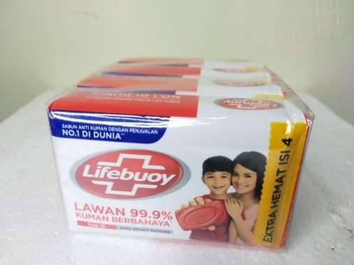 Promo Harga Lifebuoy Bar Soap Lemon Fresh per 4 pcs 60 gr - Blibli