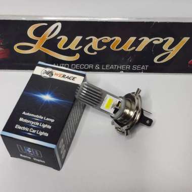 Bohlam lampu depan led motor socket H4 & H6 H6 gepeng