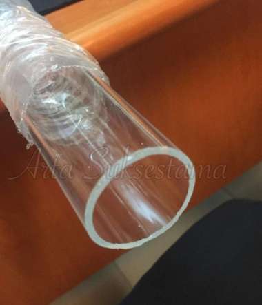 Pipa Akrilik 2" Inch Bening Transparan / Acrylic Tube Tabung Clear
