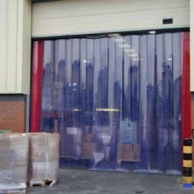 Tirai Plastik PVC Curtain Gudang / Tirai Sekat Gudang Transparan Clear