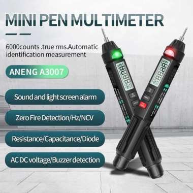 Aneng Avometer Tester Test Pen Digital Multimeter Voltage - A3008