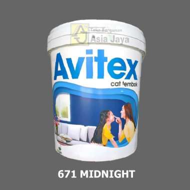 Cat Tembok Interior Avitex 25 kg (Tinting - Base) 671 Midnight