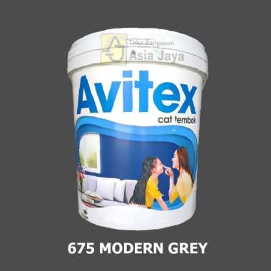 Cat Tembok Interior Avitex 25 kg (Tinting - Base) 675 Modern Grey