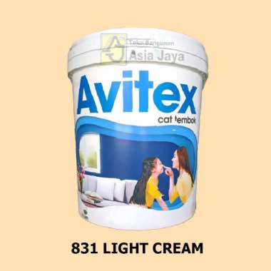 Cat Tembok Interior Avitex 25 kg (Tinting - Base) 831 Light Cream