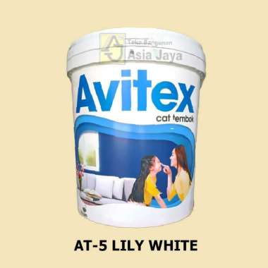 Cat Tembok Interior Avitex 25 kg (Tinting - Base) AT-5 Lily White