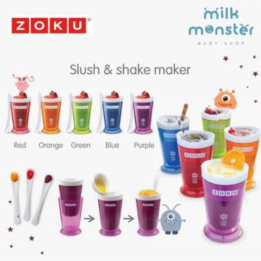 Zoku Slush/Shake Maker / Alat Pembuat Es Krim Instant dan Alat Pembuat Es Serut Instant Red