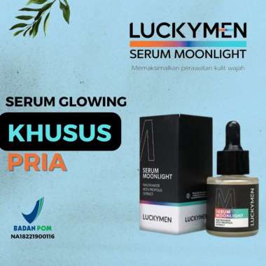 LUCKYMEN Serum Moonlight Serum Pencerah dan Memutihkan Wajah Pria