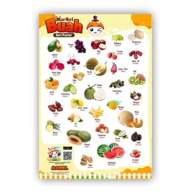 Marbel Buah-Buahan Poster [2 Bahasa]