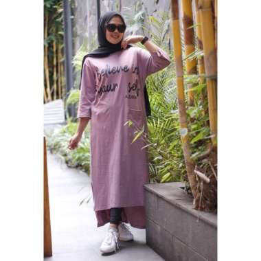 Gamis Aldira Baju Midi Dress Wanita Jumbo Terbaru XL Taro