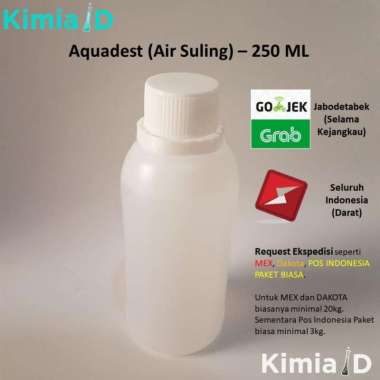 Aquadest - 250 ML - Air Suling - Air Mineral - Reagent Water