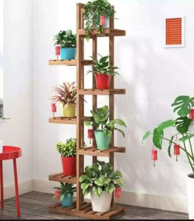 Rak Bunga Susun Sudut Berdiri