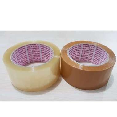 Opp Tape/Lakban 2 Inch Daimaru 48Mm X 72Yard ( Bening/Coklat) Putih
