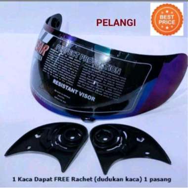kaca visor helm full face bmc star/ bmc Blade mds full face Pelangi