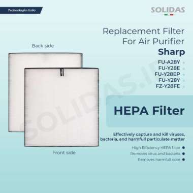 Replacement Filter Air Purifier Sharp FU-A28Y / HEPA Filter filter HEPA