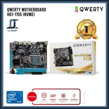 MOTHERBOARD QWERTY H61 NVME SOCKET INTEL 1155 DDR3 GEN 2&3
