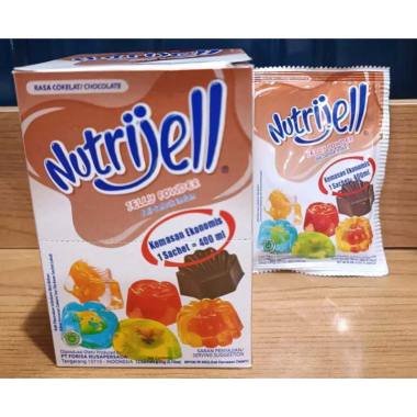 Pudding Nutrijell RASA CHOCOLATE 20grx12pcs nutri jell powder coklat 1 box nutri jell rasa cokelat 2