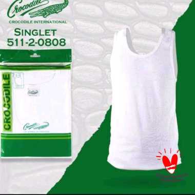 Crocodile 808 Singlet/ Kaos Dalam Pria L PUTIH