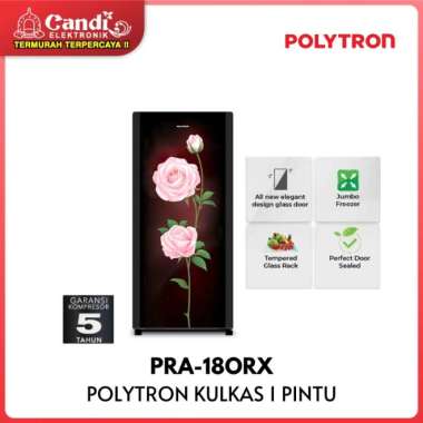 POLYTRON Kulkas 1 Pintu 180 liter PRA-18ORX