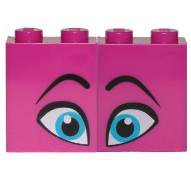 LEGO Parts 6261569-578 Printed Brick 1x2x2 No 156-158 Br Redd Violet Mainan Block & Puzzle