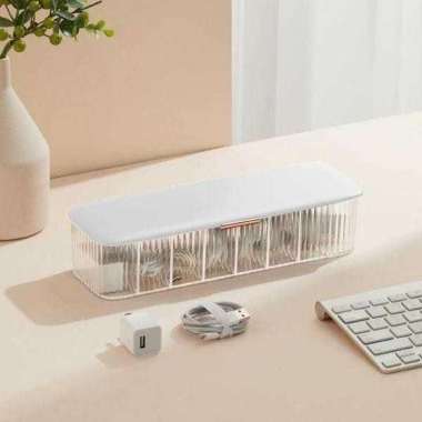 Storage Box Charger Data Cable Kotak Penyimpanan Kabel Charger HP Unik