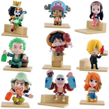 Action Figure One Piece Set 9 Pcs Model 59