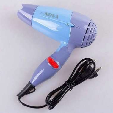Mini Folding Hair Dryer Blow Rambut Biru
