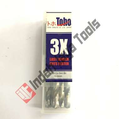 Mata Bor Besi 10 mm TOHO HSS Cobalt Stainless