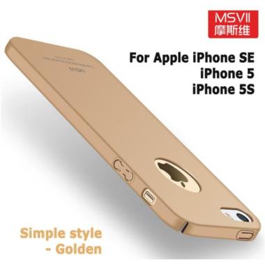 MSVII Luxury Thin Case For iPhone 5 - iPhone 5s - iPhone SE - Apple iPhone 5 Golden