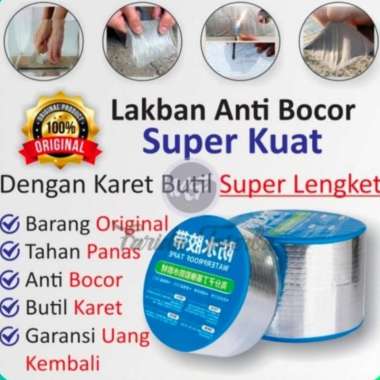 Lakban Anti Bocor Aluminum Foil Perekat Super Tape Waterproof