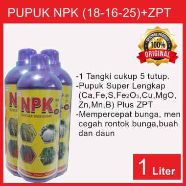 PT PETROSIDA GRESIK Pupuk NPK Cair Dewo Plus ZPT dan Asam Amino [ 1 L] MULTICOLOUR