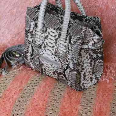 ORI Tas Kulit Ular Celin Bag - Putih