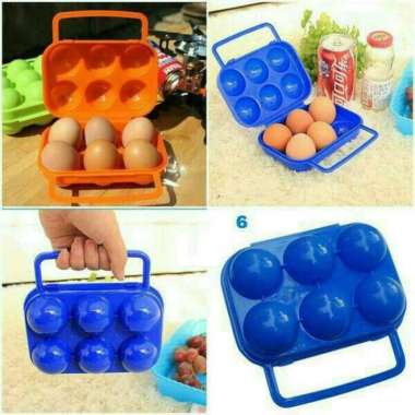 Tempat Telur Telor Isi 6 Buat Camping Egg Holder