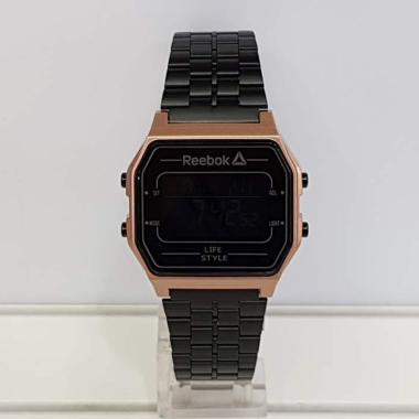 Reebok Stainless Steel  Jam Tangan Unisex [RD-VNE-G9] Black Rose Gold