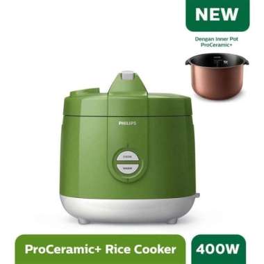 PHILIPS HD3131/30 Rice Cooker 2L Hijau HD3131 Green TERBAIK Multicolor