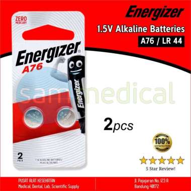 Energizer 1.5V Alkaline Batteries Baterai A76 LR 44 isi 2pcs