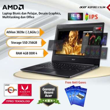 ACER Aspire 3 A314 22 A667 AMD 3020e 4GB 256SSD 14'FHD WIN11+OHS2021 4 gb