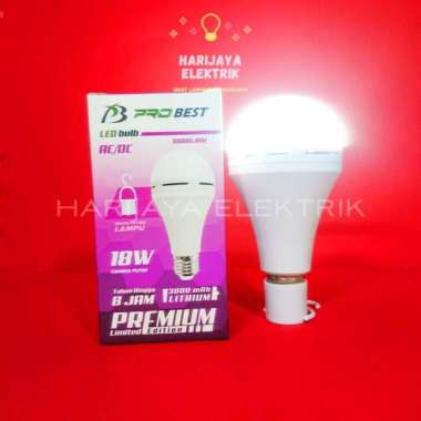 PROBEST LAMPU MAGIC 18 WATT LED BOHLAM EMERGENCY LAMP BULB RECHARGE