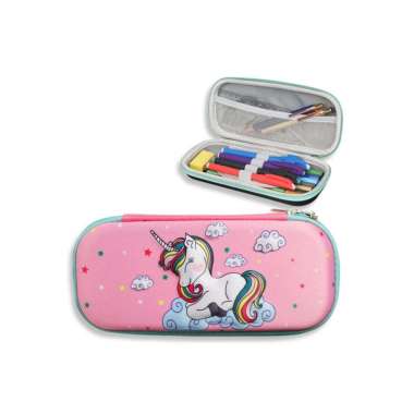 OEM ONE-A39 Kotak Pensil 3D Karakter Timbul Tempat Pensil Anak Sekolah TK / Tempat Penyimpanan Alat