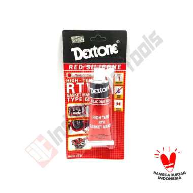 DEXTONE RED SILICONE 70 GRAM - Silikon Red Merah Lem Gasket Packing