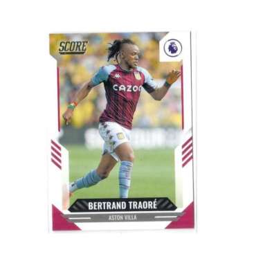 Kartu Bola 2022 Panini Score EPL Bertrand Traore Aston Villa