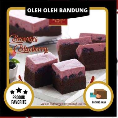 Brownies Amanda BLUEBERRY - Brownies Kukus - Oleh Oleh Kue Bandung
