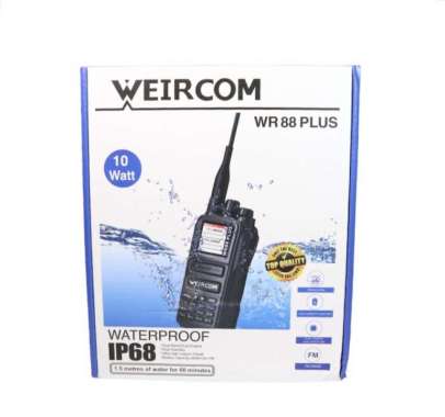 Weircom WR88 Plus HT Dualband 10Watt IP68 Waterproof Tahan Air 10W