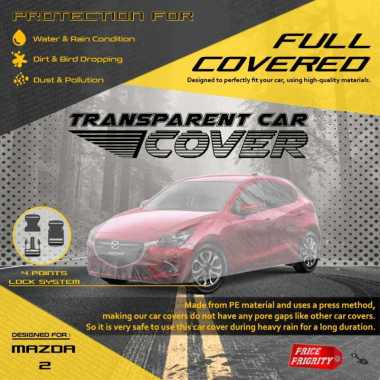 Body Cover Sarung Mobil Plastik MAZDA 2 HATCHBACK Tebal Anti Air WATERPROOF
