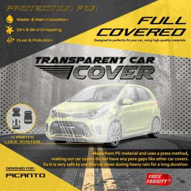 Body Cover Sarung Mobil Plastik PICANTO Tebal Anti Air WATERPROOF