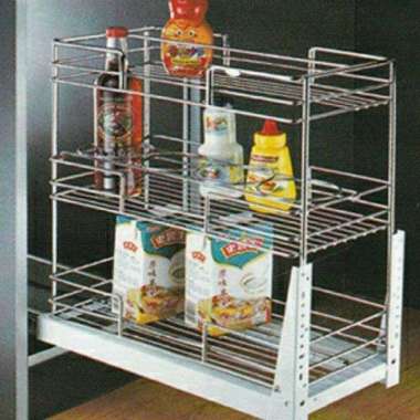 Rak bumbu / rak botol ( stainlis ) WW 023 D