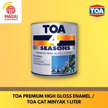 TOA Premium High Gloss Enamel / Toa Cat Minyak 1 Liter Putih Doff