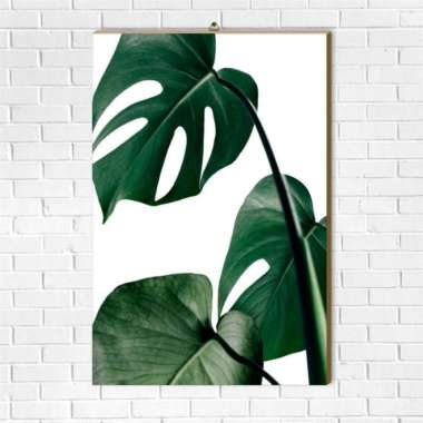 Home Decor Hiasan Dinding Kamar Motif Daun Monstera Pajangan Tembok