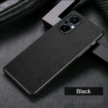 CASE OPPO RENO 7 Z 5G SOFT CASE SLIM JEANS LEATHER AIORIA ORIGINAL Hitam